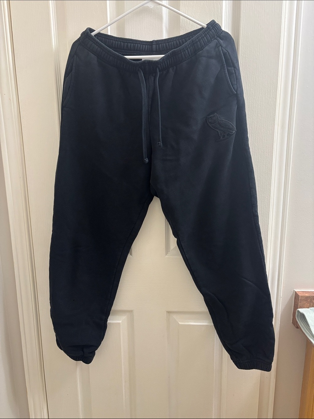 OVO Black Cropped Jogger Sweatpants